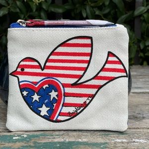 Brighton patriotic bird zipper case